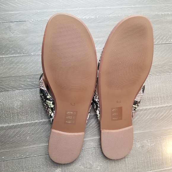 Madewell Skyler Slide In Snake Skin Leather - Picture 7 of 9